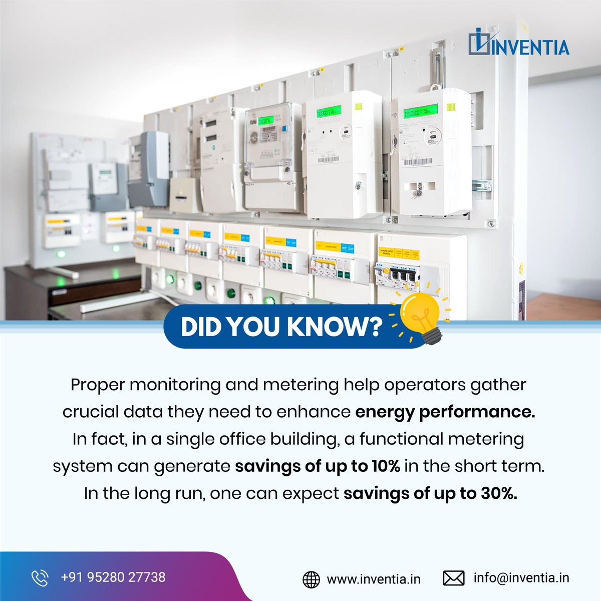 InventiaTech's tweet image. Did you know?
.
.

#smartmetering #didyouknow #sustainability #energymanagement #inventia #inventiatechnology