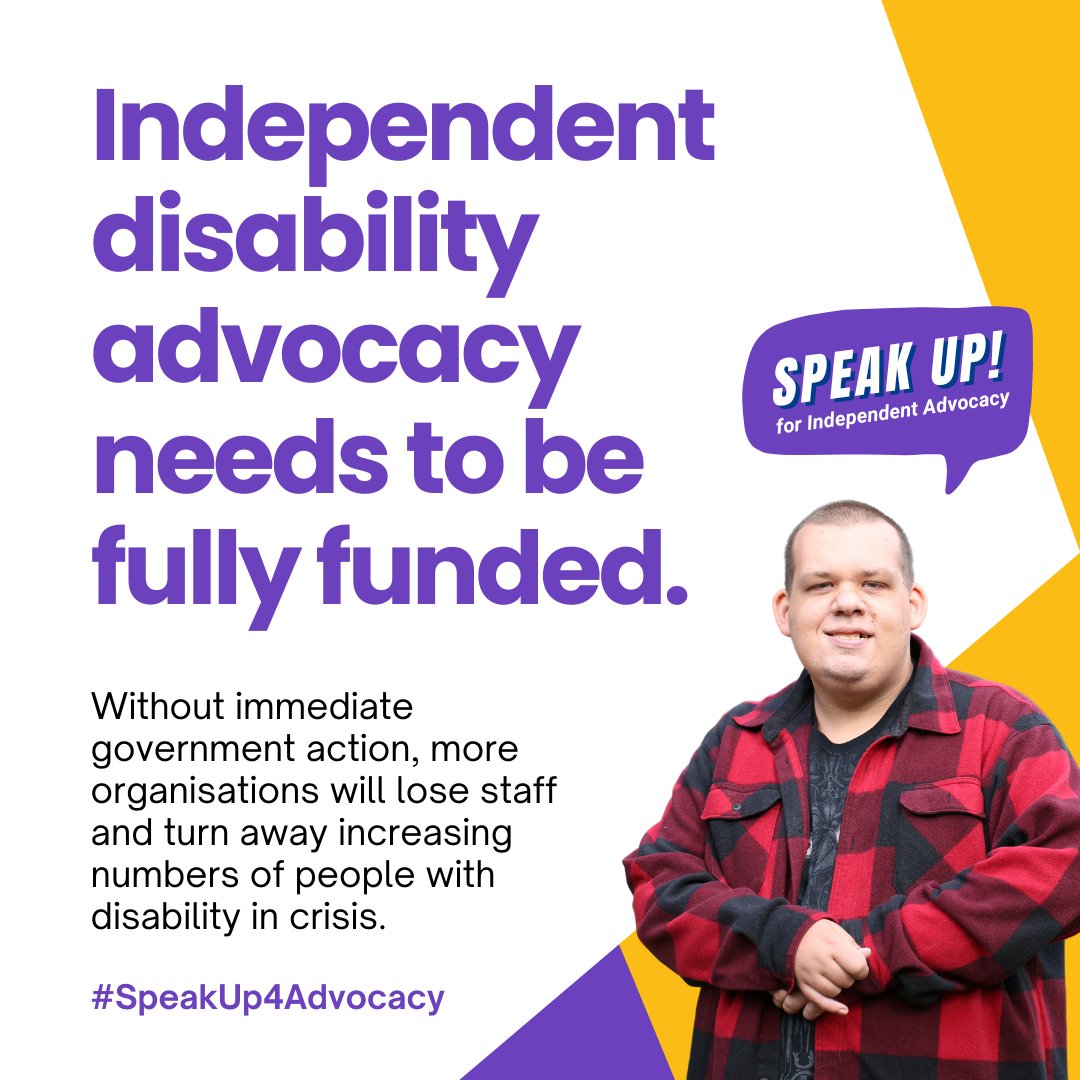 I support fully funding disability advocacy. Advocates are crucial to addressing appalling violence, abuse, neglect and exploitation of people with disability exposed by the Disability Royal Commission. #SpeakUp4Advocacy #IndependentAdvocacy