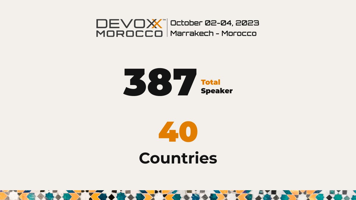 We had some great submissions this year! Thank you to everyone who applied! Get ready for an incredible lineup of sessions and speakers in Marrakech this October! 🌞✨ Secure Your Ticket Today: devoxx.ma