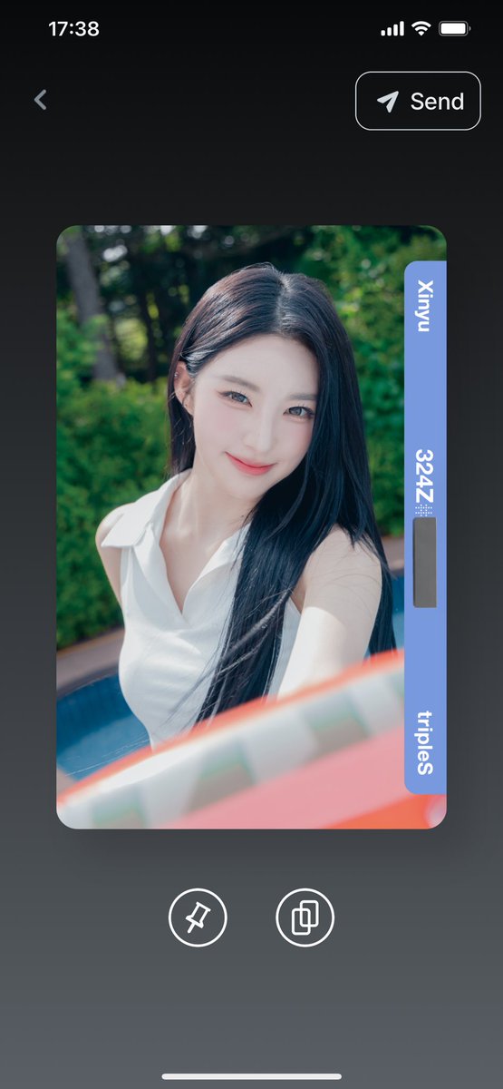 xinmeowyu's tweet photo. tripleS giveaway  💖 แก้บน

summer edition
xinyu d324 d325 d326 

กติกา: 
1.RT&amp;LIKE
2.mention cosmo ID 

ปิด 02/08
#tripleS #Xinyu https://t.co/iwGkNb2se1