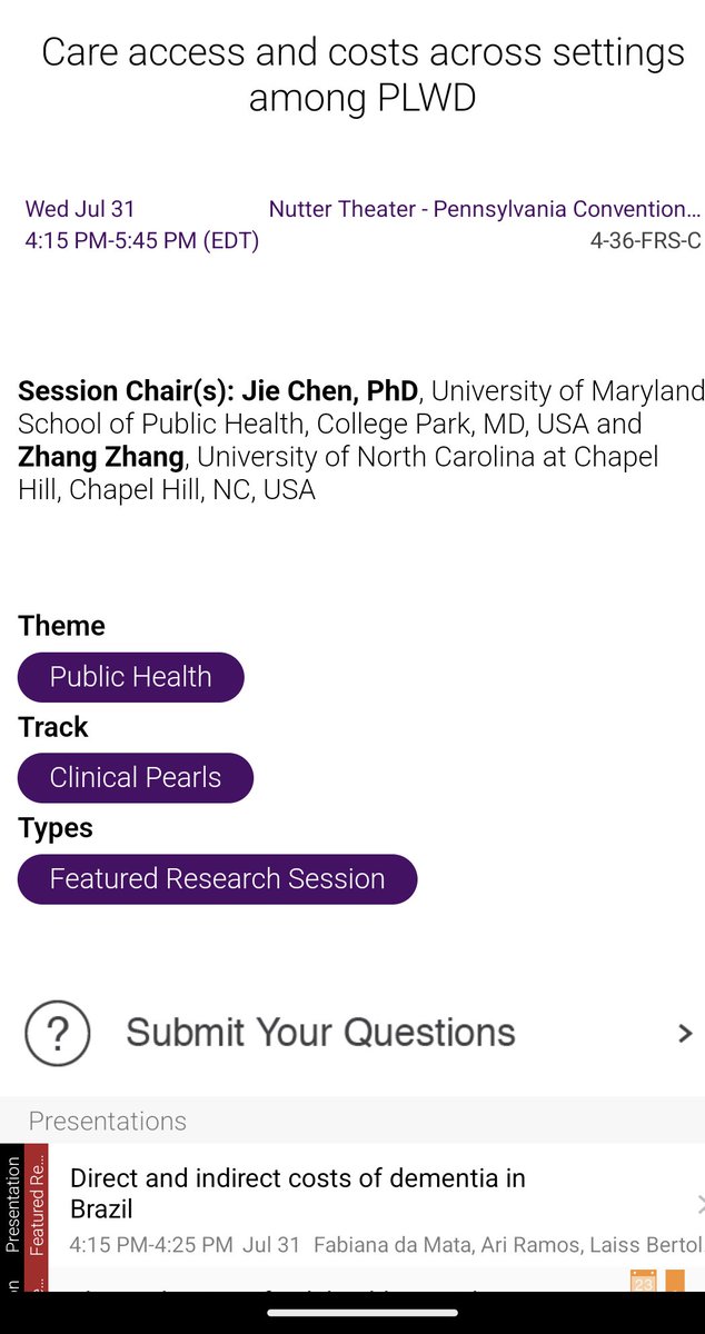 Zhang Zhang (@zhang_zhang02) on Twitter photo Interested in policy, care access and costs across settings among PLWD? TODAY! Welcome to attend our sessions at 4:15pm-5:45pm, Wed, Nutter Theater
#ADRD #AAIC2024 #TechnologyPIA #ISTAART #HealthPolicyPIA <a href="/TechnologyPIA/">Technology and Dementia PIA</a> <a href="/HealthPolicyPIA/">Health Policy PIA</a> <a href="/alzassociation/">Alzheimer's Association</a> <a href="/ISTAART/">ISTAART</a> Interested in policy, care access and costs across settings among PLWD? TODAY! Welcome to attend our sessions at 4:15pm-5:45pm, Wed, Nutter Theater
#ADRD #AAIC2024 #TechnologyPIA #ISTAART #HealthPolicyPIA <a href="/TechnologyPIA/">Technology and Dementia PIA</a> <a href="/HealthPolicyPIA/">Health Policy PIA</a> <a href="/alzassociation/">Alzheimer's Association</a> <a href="/ISTAART/">ISTAART</a>