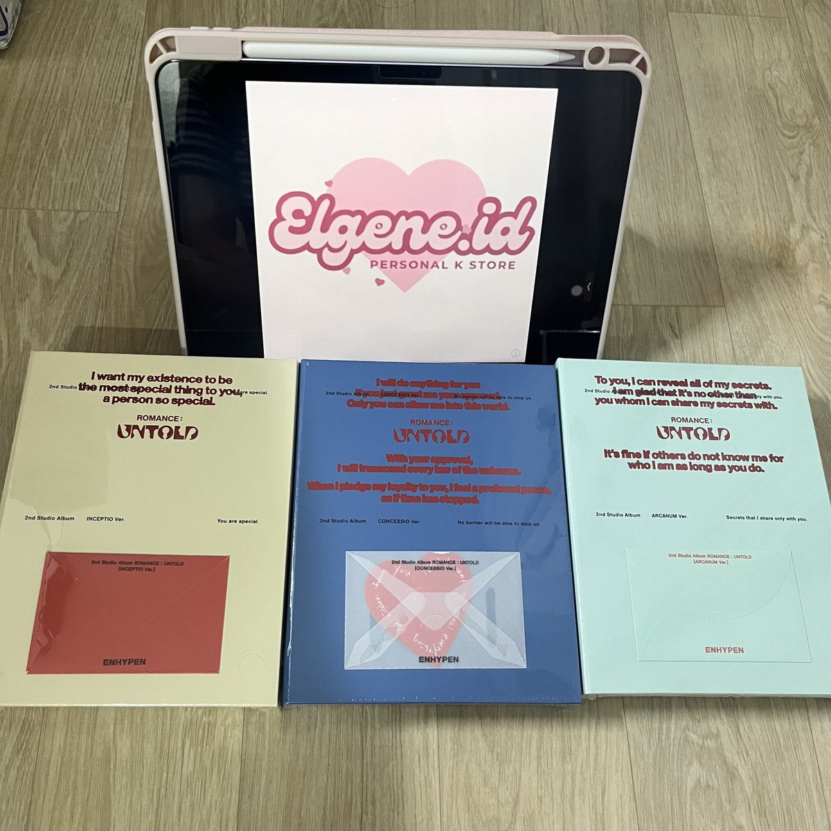 ALBUM ENHYPEN ROMANCE UNTOLD
READY STOCK SIAP KIRIM 

Tanpa POB✅
Dengan POB Wvg

✅ Pilih versi 
✅ HARGA BERSIH SIAP CO SHOPEE
🏠 Yogya

limited stock💕

Wts album r:u murah Sealed ina

s.shopee.co.id/B9rXS35RZ