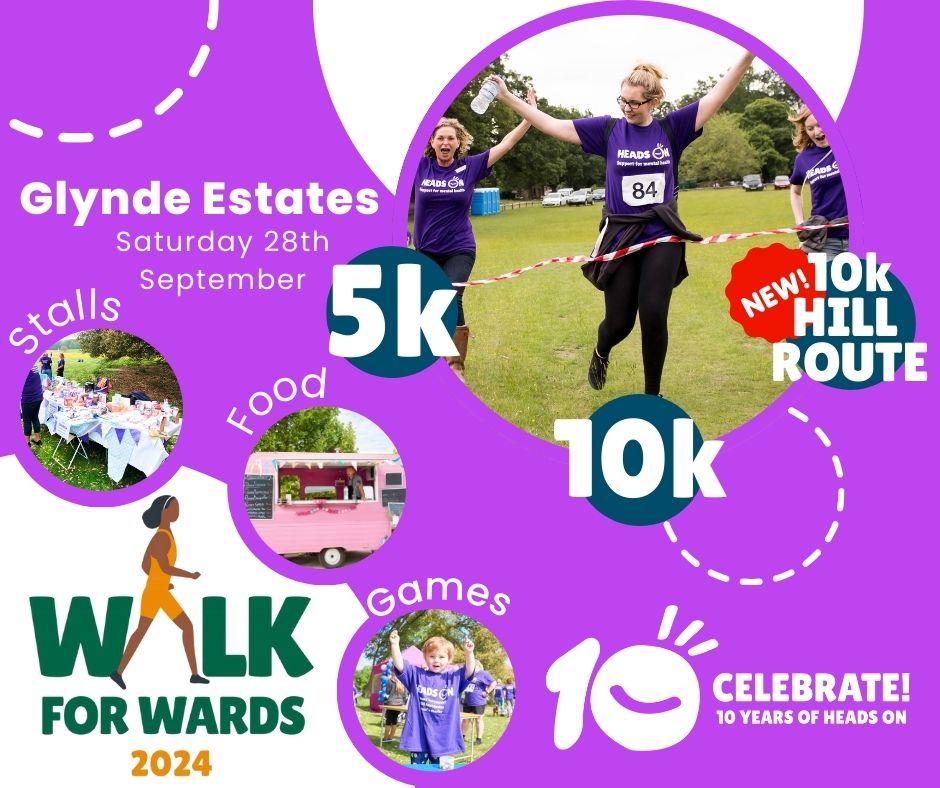Walk for Wards 28 September. Walk, jog or run this exclusive route with breath-taking views across Sussex. Raise funds for mental health services in your community. 

Sign up now! (free t-shirt and🏅 for all participants!)
headsoncharity.org/.../walkforwar… <a href="/SPFT_NHS/">Sussex Partnership</a> #Sussex