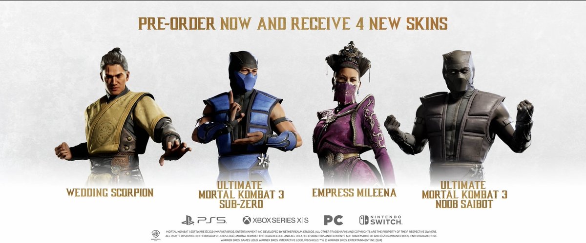 TheSpineRip's tweet image. I really dig these skins. Especially Scorpions. #MortalKombat1