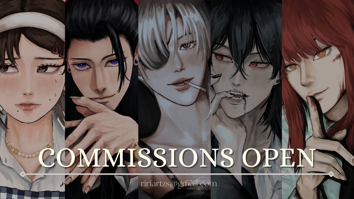 {rts &amp; likes are appreciated}

hi, i'm opening 10 slots for plain / colored sketch ($3-$8), and rendered arts ($20-$55)

💫15% off for first 2 &amp; returning clients💌if interested, thank you!

for more info: satorrii.carrd.co

#Commision #ArtistsOfTwitter #artmoots