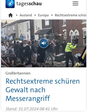 DerGanesha's tweet photo. Die Tagesschau ist einfach das letzte Medium

Es sterben 3 Mädchen, abgestochen von einen Migranten und die Tagesschau berichtet von Rechter Gewalt

Ich kann gar nicht in Worte fassen wie wütend ich bin https://t.co/0bE5FcYB6X