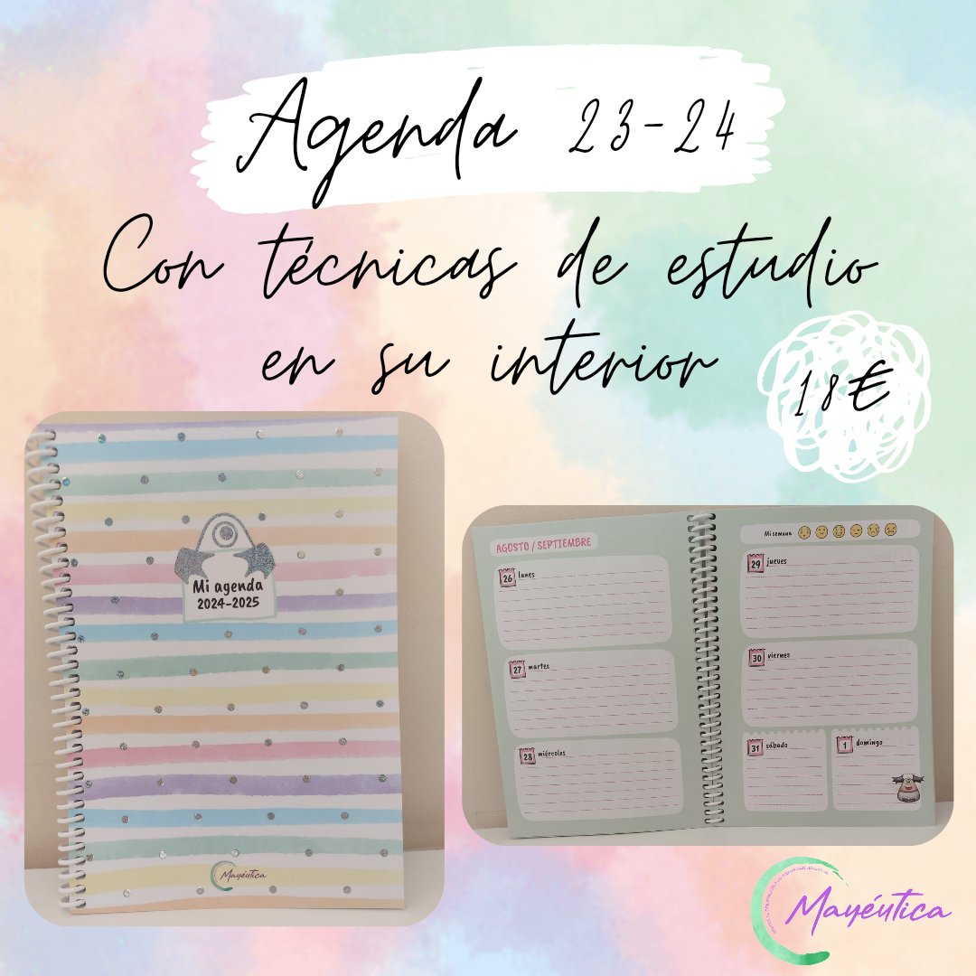¡Agenda educativa! 🥰