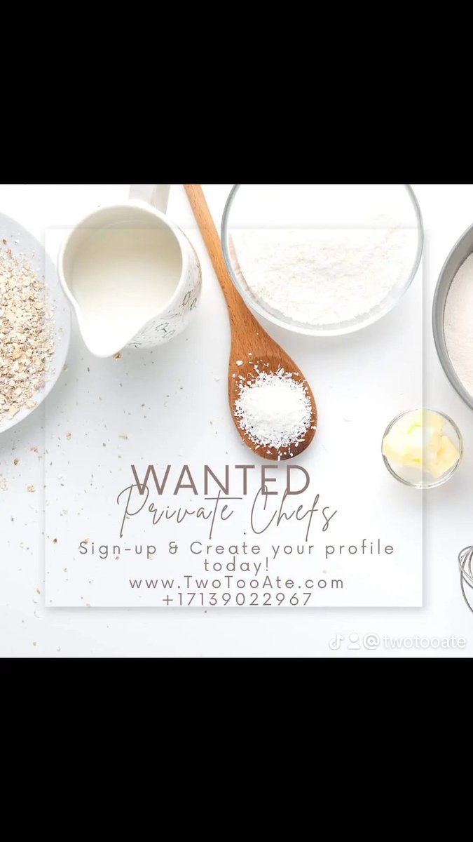 TwoTooAte's tweet image. Do you want to be a private chef?
Join us today. Opportunities awaits.
twotooate.com

#privatechef #twotooate #bookachef #personalchef #hireachef #catering