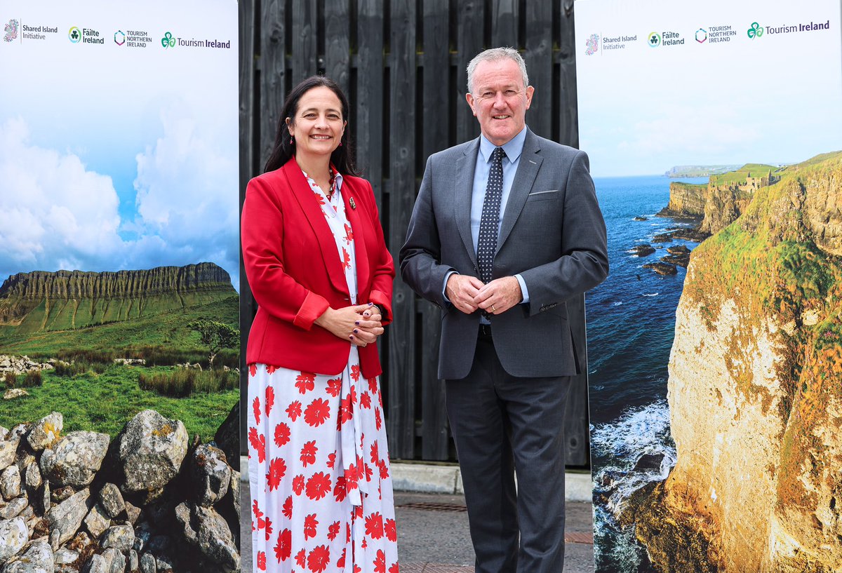 Economy Minister Conor Murphy &amp; Tourism Minister Catherine Martin TD have launched the Shared Island, Coast-to-Coast Investment Scheme, which aims to enhance visitor experiences along the Causeway Coastal Route &amp; north of the Wild Atlantic Way shorturl.at/wj1QE