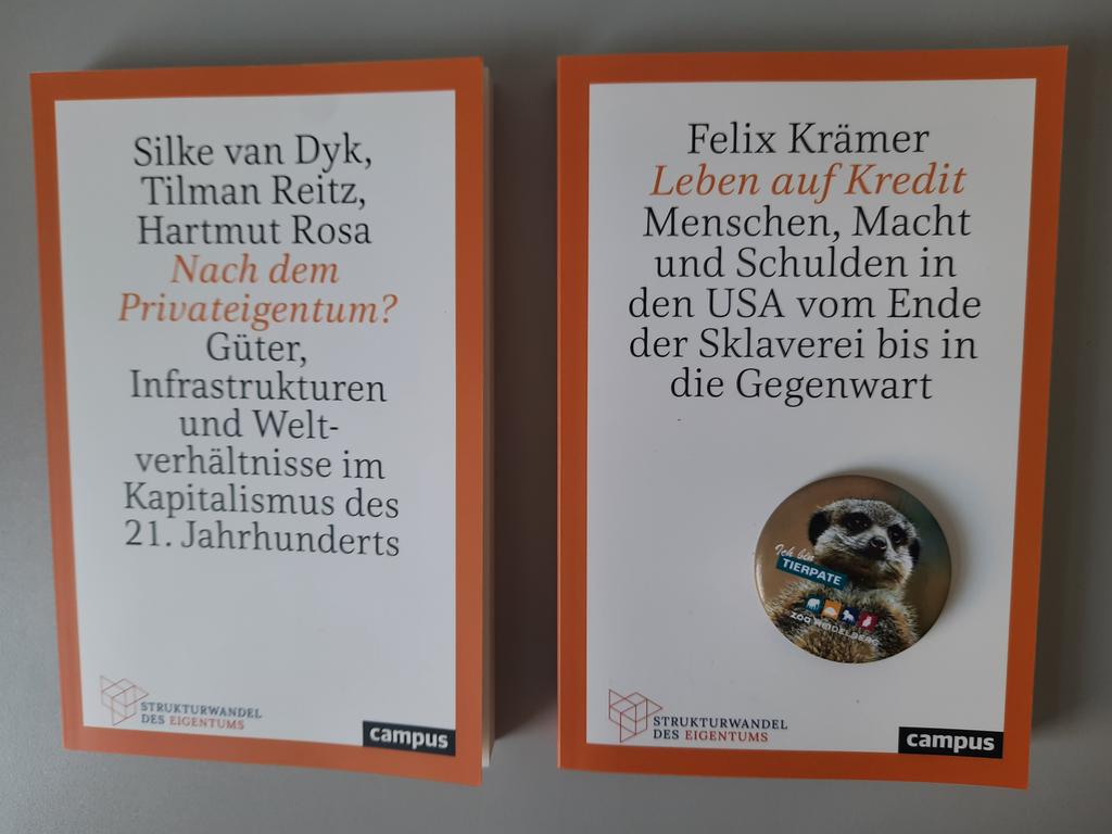 Lektor at home verlost heute je ein Freiexemplar dieser beiden Bücher, erschienen in der noch jungen Reihe "Strukturwandel des Eigentums" im <a href="/Campusverlag/">Campus Verlag</a>. Wer möchte welchen Band haben? Teilnahme per Retweet bis Montag Vormittag.