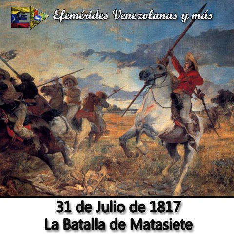 La Batalla de Matasiete fue un enfrentamiento crucial en la Guerra de Independencia de Venezuela. Ocurrida el 31 de julio de 1817 en la isla de Margarita, enfrentó a las fuerzas independentistas comandadas por Francisco Esteban Gómez contra las tropas realistas.