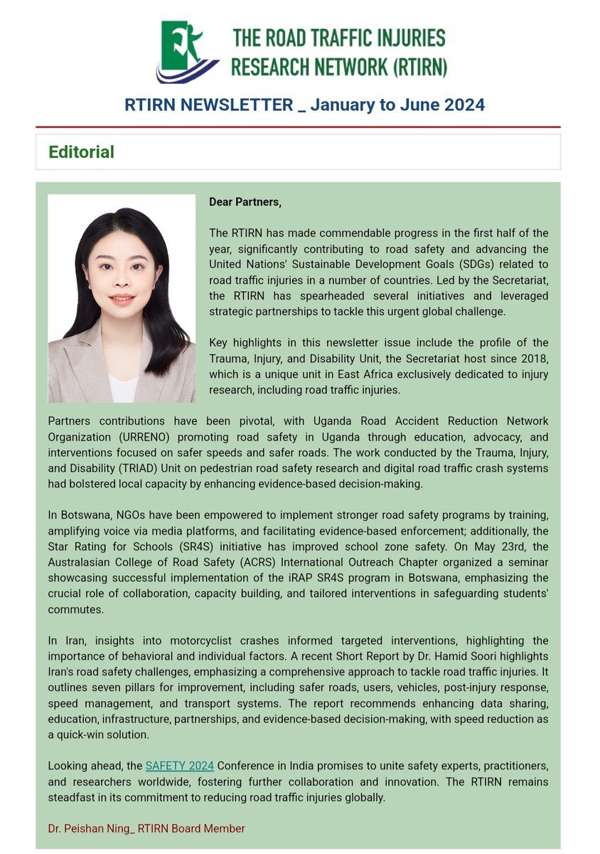 🚨Newsletter_Jan to June 2024🚨
Dear Partners,
We are delighted to share with you our latest newsletter. This issue highlights our partners' contributions towards promotion of #RoadSafety among vulnerable road users.
Enjoy your read!

Read 🔗 mailchi.mp/8f94735fd1f0/r…
