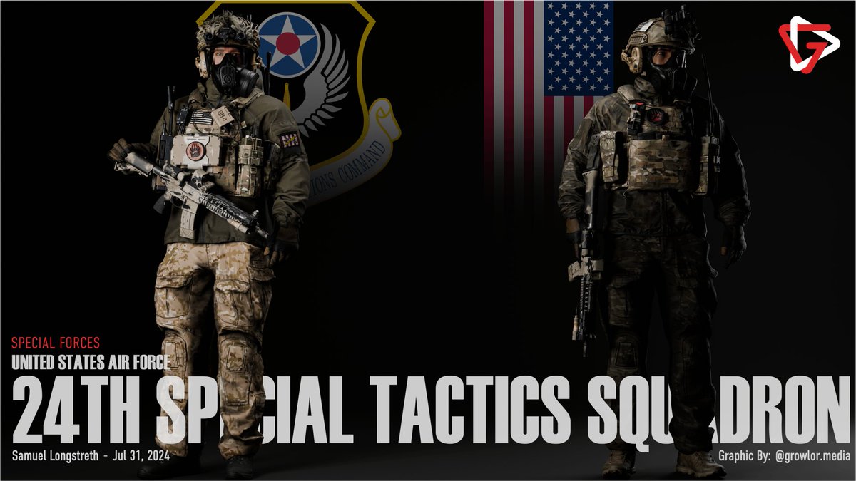 GreyDynamics's tweet image. 24th Special Tactics Squadron: Spear of the Sky

Click on the link to find out more.

#24STS #AirForce #JSOC #SpecialForces #SpecialOperationForces #Tier1SOF #USAF #USSF

greydynamics.com/24th-special-t…