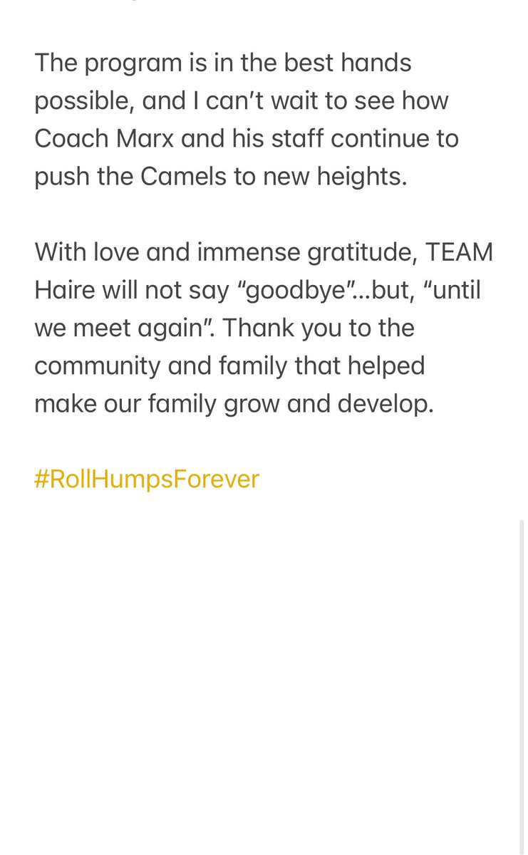 To: <a href="/GoCamelsBSB/">Campbell Baseball</a> Family,

With Love 🧡, and Gratitude 🙏…

Love, 3