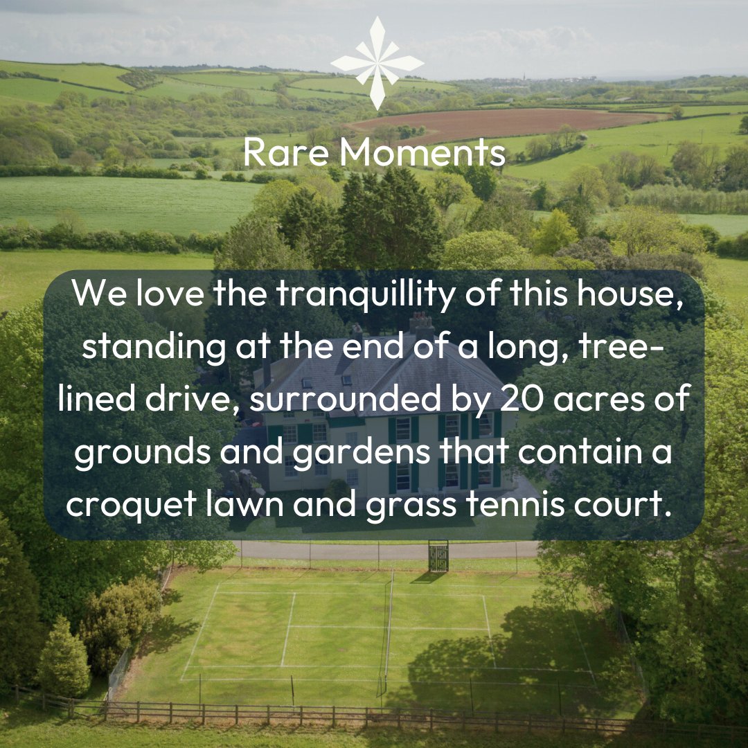 We love the tranquility of this house, nestled at the end of a long, tree-lined drive. Surrounded by 20 acres of grounds and gardens, it even has a croquet lawn and grass tennis court. 🌳🏡✨ #CountryLiving #TranquilRetreat #LuxuryLiving #GardenOasis

Create your Rare Moment 💎