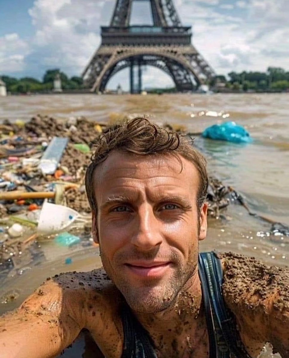 L’ultimo test di Macron sull’acqua della Senna (cit)