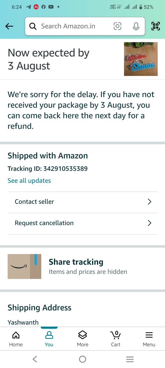 Yashwan78583683's tweet image. @amazonIN very bad service I have ordered a product it have reached to My location but still not yet received and I didn't get any Customer support from Amazon #amazonbadservice #Amazon