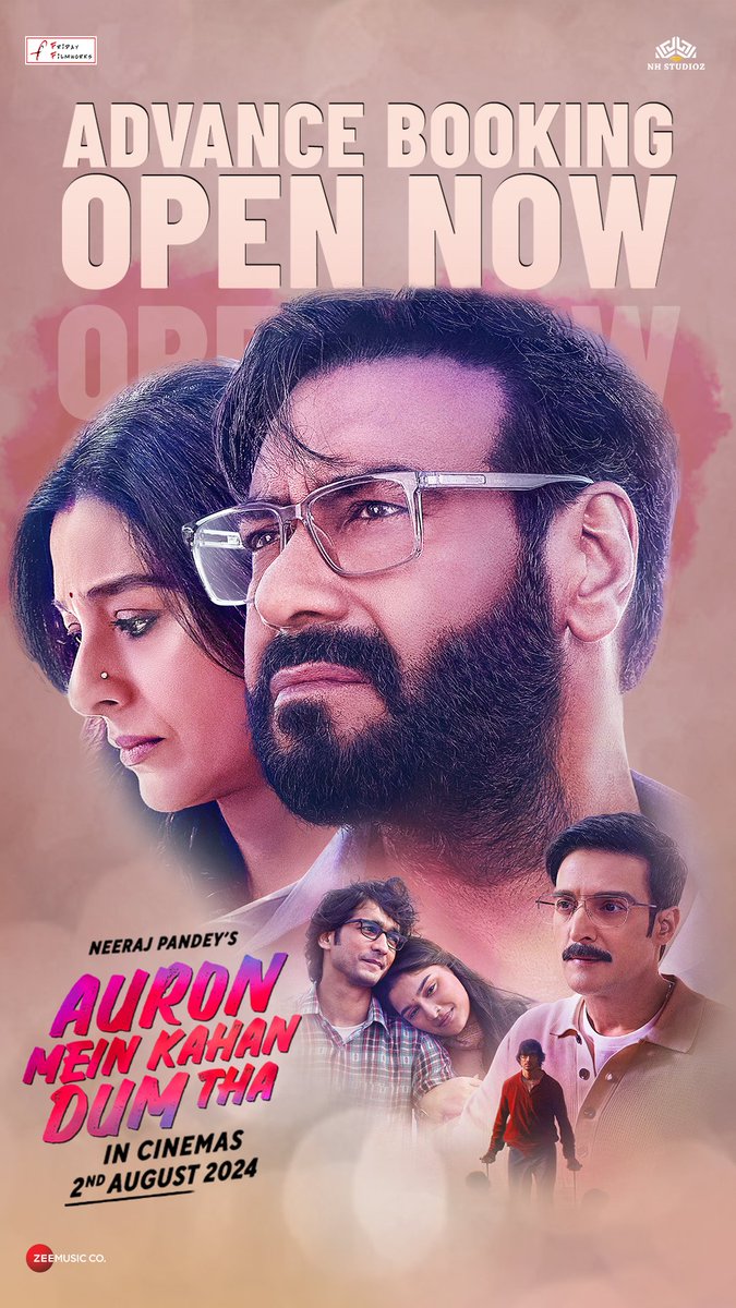 NH STUDIOZ (@nh_studioz) on Twitter photo Make your weekend more thrilling by booking your tickets in advance! 🎟️
Advance booking now open.
🔗 - linktr.ee/AMKDT_BookTick…
#AuronMeinKahanDumTha in cinemas this Friday.
#AjayDevgn #Tabu <a href="/neerajpofficial/">Neeraj Pandey</a> Make your weekend more thrilling by booking your tickets in advance! 🎟️
Advance booking now open.
🔗 - linktr.ee/AMKDT_BookTick…
#AuronMeinKahanDumTha in cinemas this Friday.
#AjayDevgn #Tabu <a href="/neerajpofficial/">Neeraj Pandey</a>