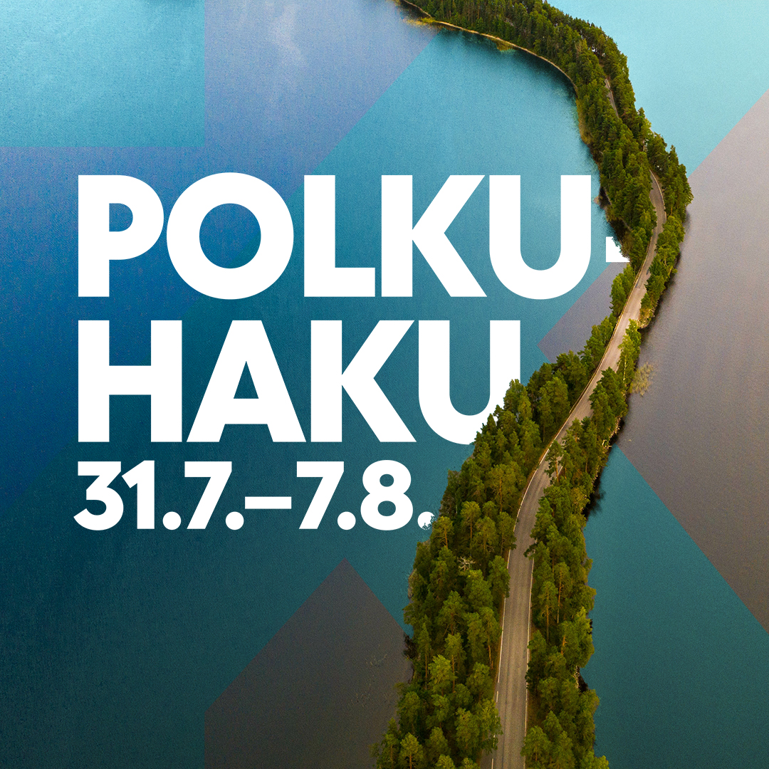 Polku vie päämäärään! Polkuopinnoissa suoritat ensimmäisen vuoden opinnot normaalisti muun tutkintoryhmän mukana ja haet tutkinto-opiskelijaksi seuraavana keväänä. Tutustu koulutuksiin ja hae nyt, haku on auki 7.8. saakka! kamk.fi/polkuhaku

#avoinamk #polkuopinnot #kamk