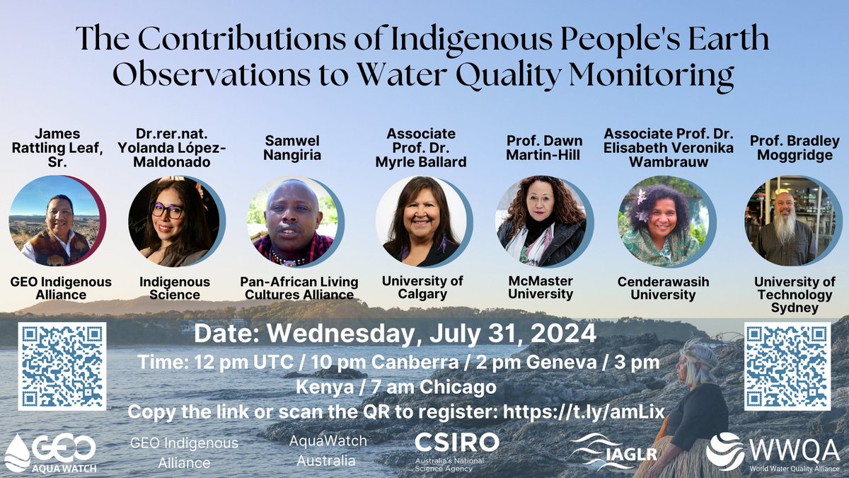 Yolanda López Maldonado (@yolandagatita) on Twitter photo Join me today Wednesday 31 July, to this webinar in recognition of #IndigenousPeople’sDay 2024 – co-sponsored by <a href="/geoaquawatch/">GEOAQUAWATCH</a> @GEO Indigenous Alliance <a href="/CSIRO/">CSIRO</a> @AquaWatchAustralia, <a href="/UN_WWQA/">WWQA World Water Quality Alliance</a> & International Association for Great Lakes Research (<a href="/IAGLR/">IAGLR</a>)💧
un-org-unep.zoom.us/webinar/regist… Join me today Wednesday 31 July, to this webinar in recognition of #IndigenousPeople’sDay 2024 – co-sponsored by <a href="/geoaquawatch/">GEOAQUAWATCH</a> @GEO Indigenous Alliance <a href="/CSIRO/">CSIRO</a> @AquaWatchAustralia, <a href="/UN_WWQA/">WWQA World Water Quality Alliance</a> & International Association for Great Lakes Research (<a href="/IAGLR/">IAGLR</a>)💧
un-org-unep.zoom.us/webinar/regist…
