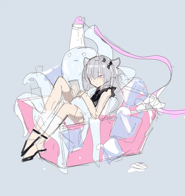 なんか涼しげな絵かこうとして飽きた 