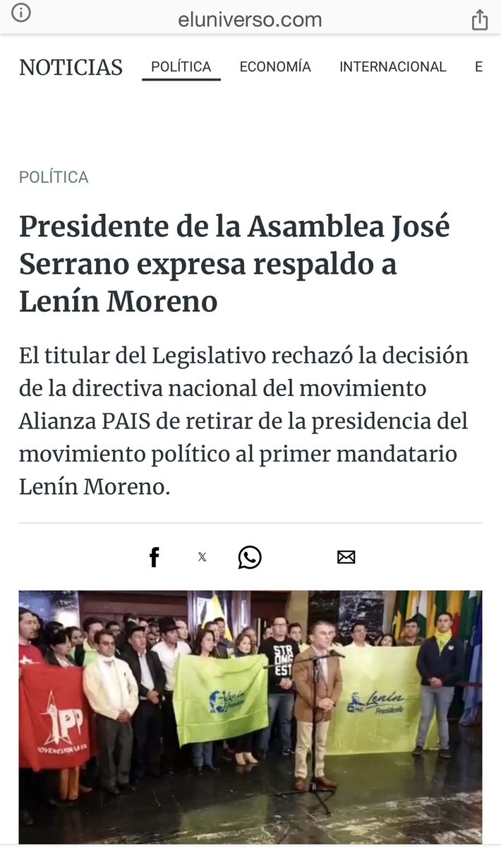 Rafael Correa tweet media