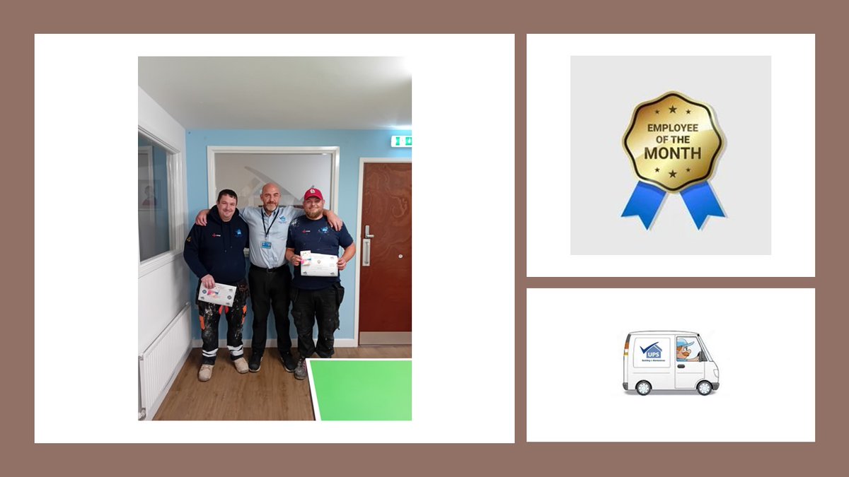 UPSbuilding's tweet photo. 🥇🚗 Well done to Ste Gaskell for getting employee of the month &amp; Mike Holt for getting driver of the month for June, both from our Skem office! 🚗🥇 👏🏼

Keep up the good work guys!! 😃

#employeeofthemonth #driverofthemonth #welldone #goodwork https://t.co/6QQPrVSmc0