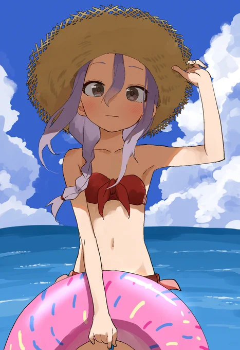 暑いのですずしげな絵はります 