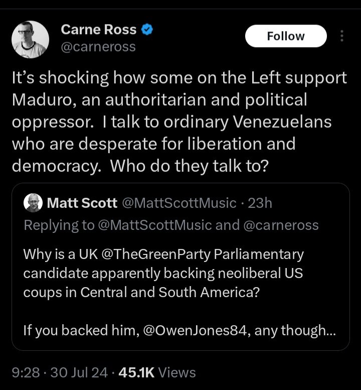 Zaid_ISN's tweet image. The Green Party's 'spokesperson for global solidarity' 😂