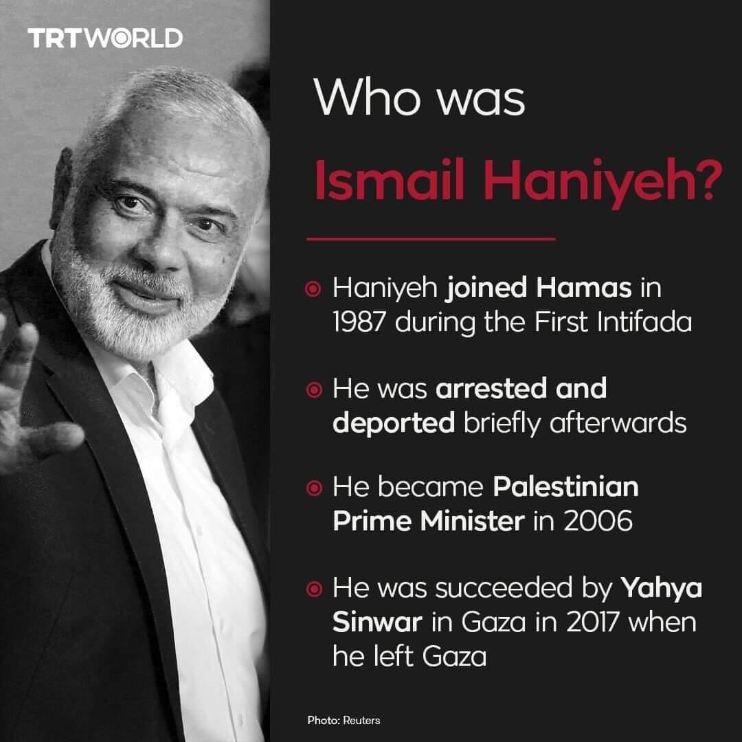 جنھیں جنتوں کی تلاش تھی 💔

Remembering the words of #Hamas leader. 💫

"Death will come either on bed or by apache, I prefer it by apache."