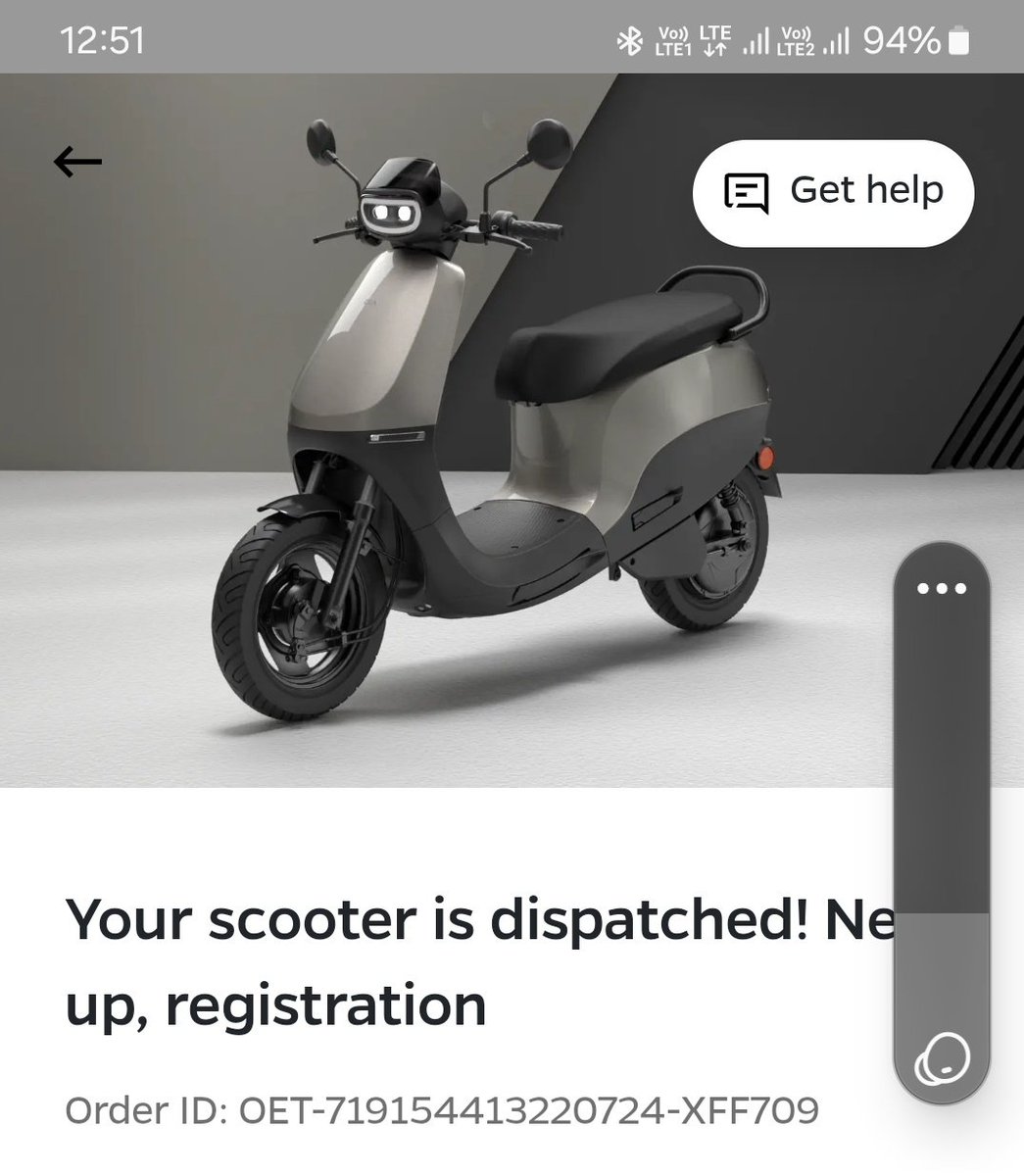 rkpandiyan's tweet photo. @OlaElectric Team, I have booked a scooter and supposed to be delivered on 29 July, 2024.  showroom they are saying that scooter not yet arrived. Support over call mentioned that registration not completed yet. I have got call for registration and shared my otp last week 25,Jul. https://t.co/B5CYPUE3ea