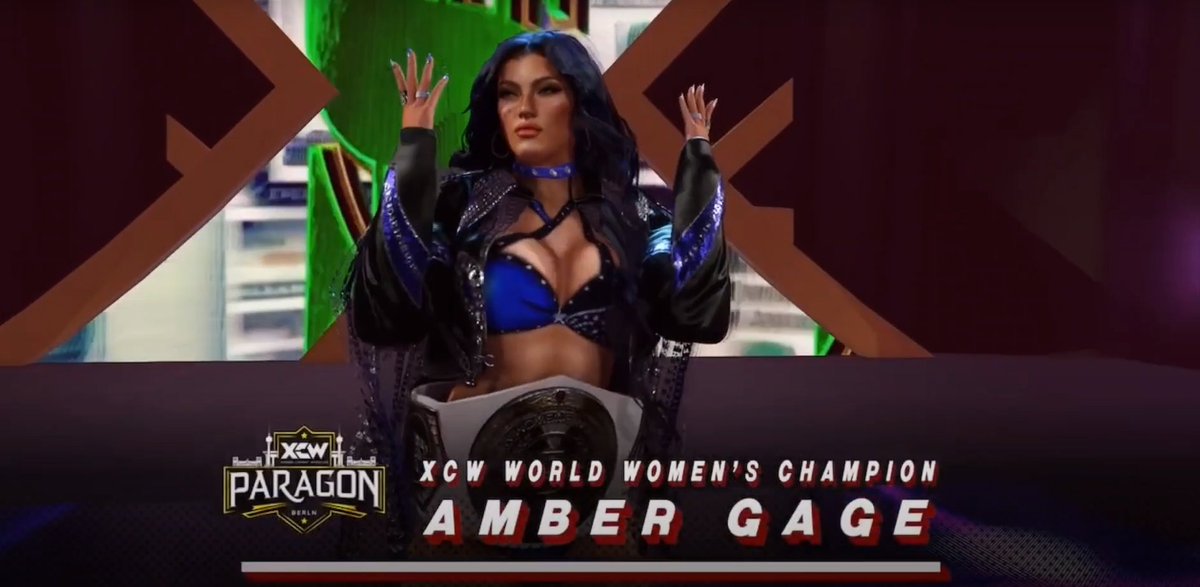 MaeveWWE2K's tweet image. XCW PARAGON @XCWofficial2k  became a massacre. @theXblueprint had  my respect but unfortunately she had to learn that there can only be one champion, but after this match everyone knows who the ruler of the Wommendivison is and what happens when you challenge me at home.