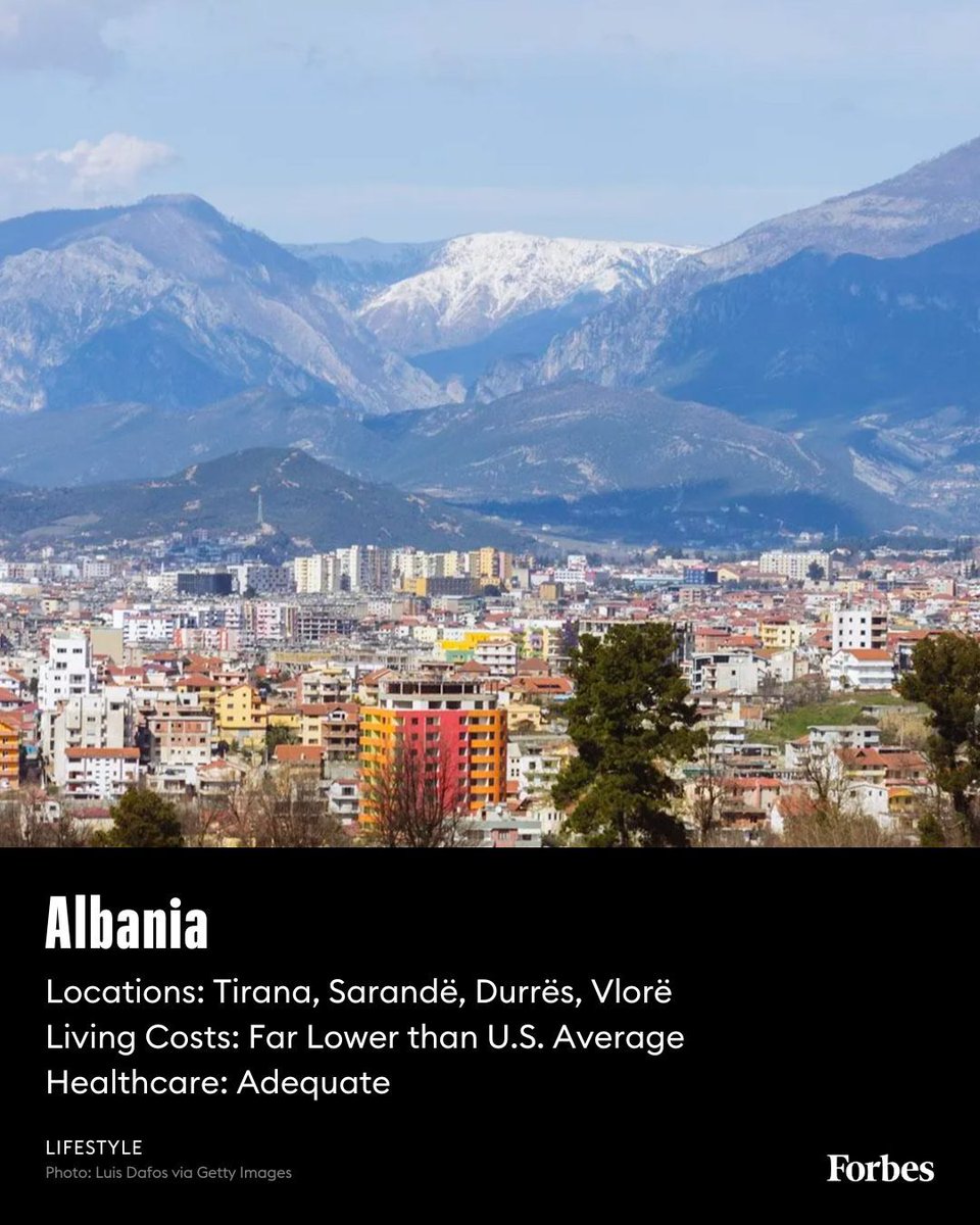 Forbes's tweet photo. Having long outgrown its isolationist Communist past to become a NATO member, Albania, east across the Adriatic Sea from the heel of Italy, offers a Mediterranean climate, terrific scenery, beaches and mountains. https://t.co/3RnuH8oKGs https://t.co/wsnPqnTXcM