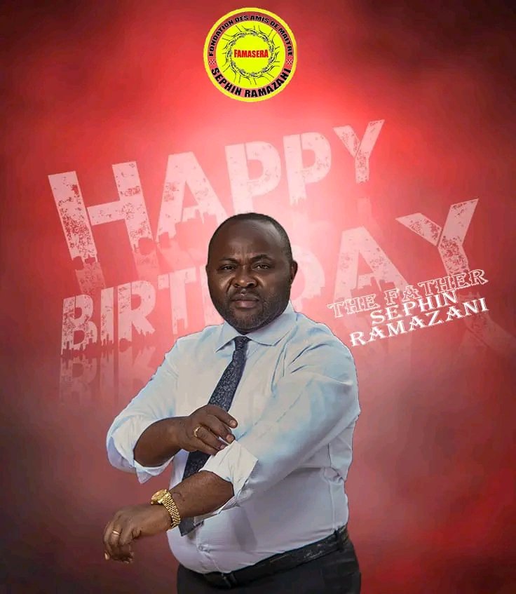 Heureux anniversaire Honorable Maître Sephin RAMAZANI 🎂 vivez longtemps et heureux cher bienfaiteur de la jeunesse. Dieu vous garde <a href="/SSefinrams67/">Sephin Sefu Ramazani</a> 🇨🇩✍.