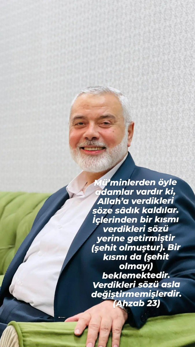 Allah şehadetini kabuk etsin...