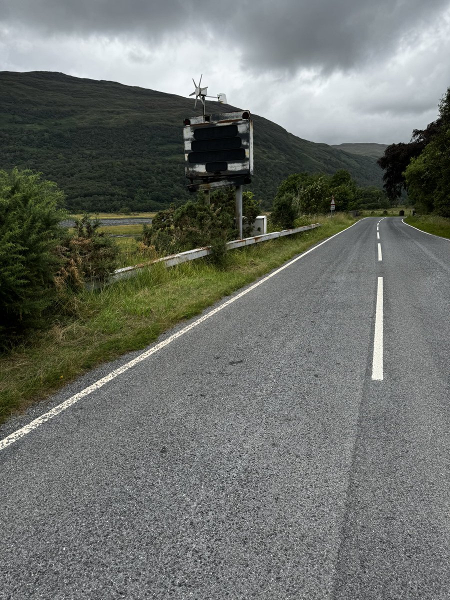 Because I can’t help myself. I have reported the broken street sign on the Creran Loop to Argyll and Bute council who have agreed to remove it. It’s been broken for at least 5 years.