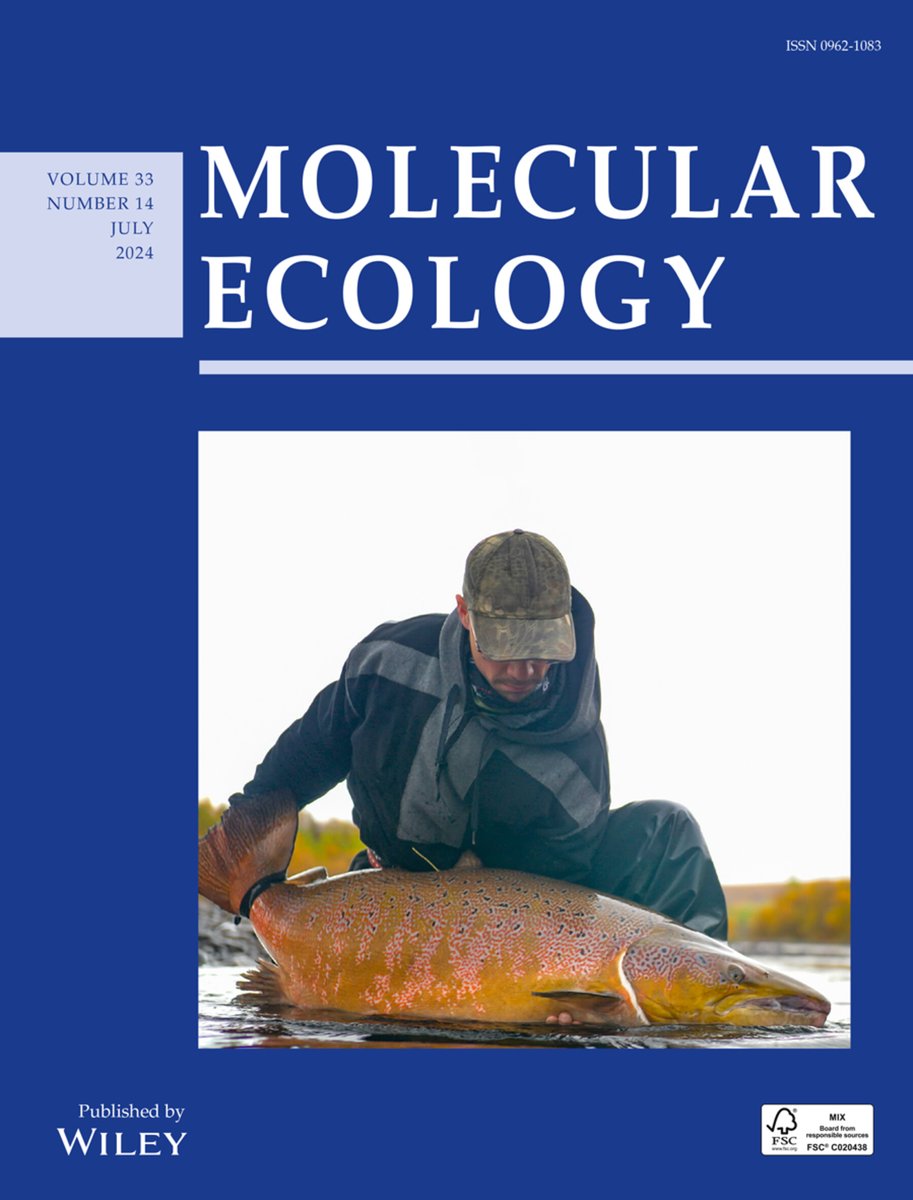 Jaakko Erkinaro (@jaakkoerkinaro) on Twitter photo Sex-specific selection on reproductive fitness contributes to the maintenance of variation at a large effect locus in Atlantic salmon.
And - we got the cover photo too! 😉👍
@kenyon_mobley @FishConGen <a href="/helsinkiuni/">University of Helsinki</a> <a href="/UiTNorgesarktis/">UiT Norges arktiske universitet</a> <a href="/LukeFinland/">Luonnonvarakeskus</a>
onlinelibrary.wiley.com/doi/full/10.11… Sex-specific selection on reproductive fitness contributes to the maintenance of variation at a large effect locus in Atlantic salmon.
And - we got the cover photo too! 😉👍
@kenyon_mobley @FishConGen <a href="/helsinkiuni/">University of Helsinki</a> <a href="/UiTNorgesarktis/">UiT Norges arktiske universitet</a> <a href="/LukeFinland/">Luonnonvarakeskus</a>
onlinelibrary.wiley.com/doi/full/10.11…