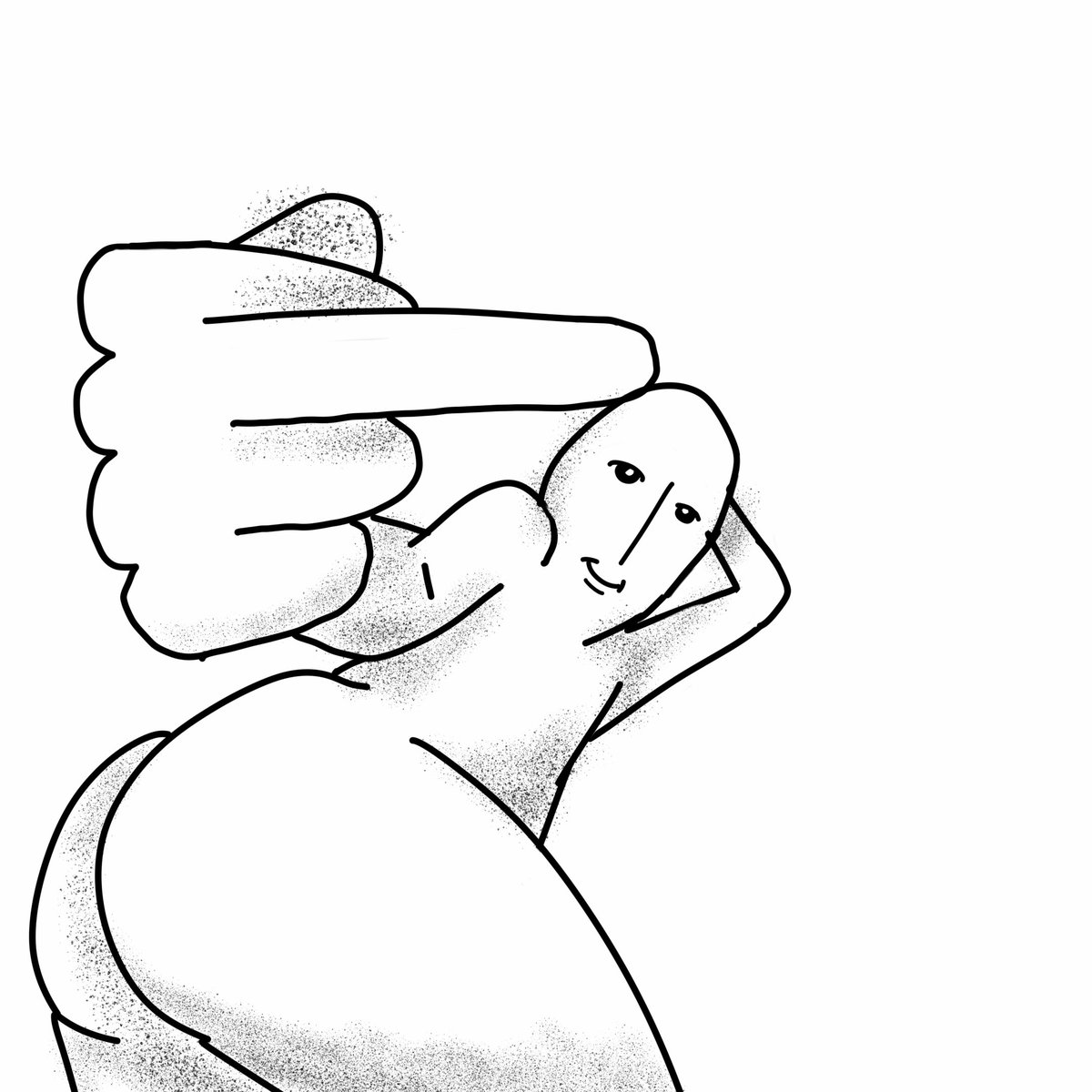 beetle_tooth's tweet photo. Everytime I see this photo of my partner I think of that one MS paint meme . So I drew them as it..... https://t.co/JhFVM8hoKD