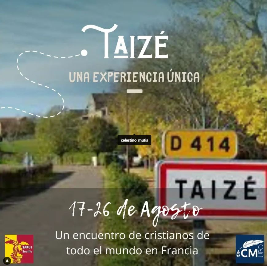 El <a href="/SarusSevilla/">SARUS Sevilla</a> y <a href="/celestinomutis_/">Asociación Celestino Mutis UPO</a> organizan una peregrinación a la comunidad ecuménica de #Taizé (Francia) 🗓️17-26/Ago, dirigida a jóvenes de entre 18 y 30 años ▶️ archisevilla.org/la-pastoral-un…