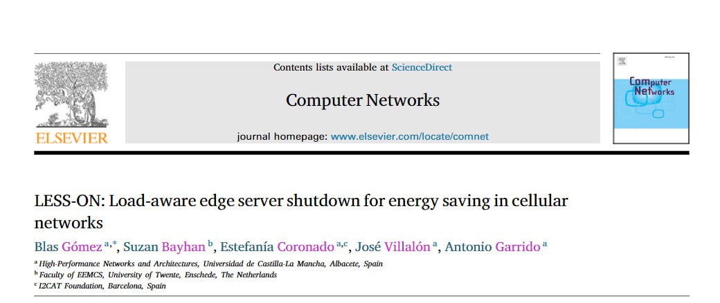 iconda_project's tweet photo. 📢 Check out our new paper titled "LESS-ON: Load-aware edge server shutdown for energy saving in cellular networks" at Elsevier Computer Networks by @blasf1 , @sznby , @CEstefaniaC , J.M. Villalón and A. Garrido, partially funded by I-CONDA. Available at https://t.co/34ZVoiOKDP https://t.co/xY04OHukD3