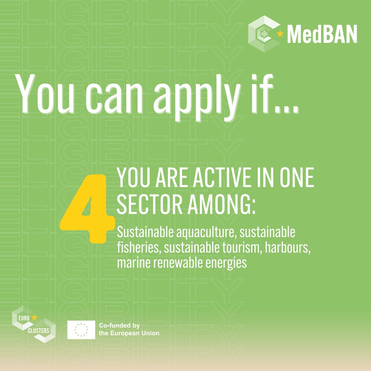 💰 Did you know?  #MedBANProject is issuing two new open calls for funding Small and Medium Enterprises (#SMEs) involved in the #BlueEconomy! You can apply now to secure 8,965 Euros in funding for #consulting or #training.

But what are the eligibility criteria?