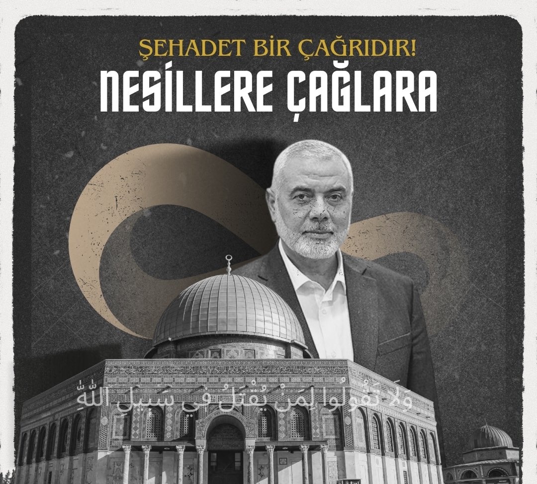 İnandığı gibi yaşadı ve inandığı değerler uğruna şehit edildi. Filistin davasına adadığın ömrüne şahidiz!

Şehadetin mübarek olsun Aziz Lider...