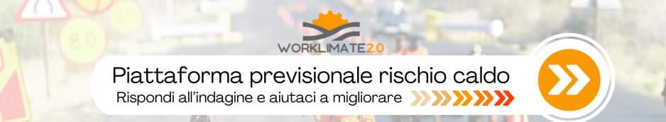 🗣Se utilizzi la nostra piattaforma di allerta caldo,sapere come la utilizzi,se la ritieni utile e attendibile e i tuoi suggerimenti per un suo miglioramento per noi sono davvero molto importanti! Partecipa alla nostra indagine 👇
docs.google.com/forms/d/e/1FAI…
#Worklimate #rischiocaldo