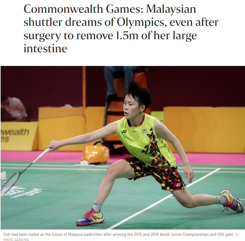 craigansibin's tweet photo. "Goh Jin Wei pucat"
"Goh Jin Wei dah keletihan"

All of the above are true.

She had to undergo a colectomy surgery in 2019, removing 1.5m of her large intestine. 

After that surgery, she had to change the lifestyle where she can only eat a meal once a day and lifetime dependency on medication.

“I can only eat one meal a day, which is in the late evenings. If I eat before that, there is pain. I get acid reflux and end up throwing up everything. So if my match is in the afternoon, I’m playing on an empty stomach, except for water and some protein fluids,”

But she never make any excuse out of it but still feeling grateful that she can still pursue her passion in #Badminton 

This is why she is very special, with the limitations that she has, she never waver and her fighting spirit and determination beyond ordinary.

#Paris2024 #OlympicGames #ShuttleHard #TeamMAS
