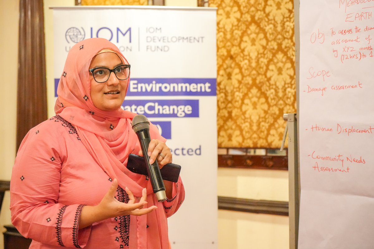 IOM Pakistan (@iom_pakistan) on Twitter photo IOM Pakistan, with support from <a href="/IOMDevFund/">IOM Development Fund</a>, trained 90 stakeholders from government, non-profit, academia, & private sectors on Migration, Environment, & Climate Change.
During the training, participants learned key concepts for better data management & policy development. IOM Pakistan, with support from <a href="/IOMDevFund/">IOM Development Fund</a>, trained 90 stakeholders from government, non-profit, academia, & private sectors on Migration, Environment, & Climate Change.
During the training, participants learned key concepts for better data management & policy development.
