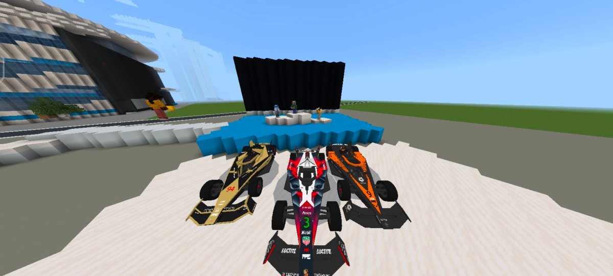 MFESeries's tweet photo. SNOW POLE TO WIN AGAIN🔥🔥🔥
That's Snow P1, JEV P2 and SCMY @zhoguanyu P3!
#MFE #MFESeries #MinecraftFormulaE #Minecraft #FormulaE #FIAFormulaE #SanyaEPrix https://t.co/iA9x8LQAJd