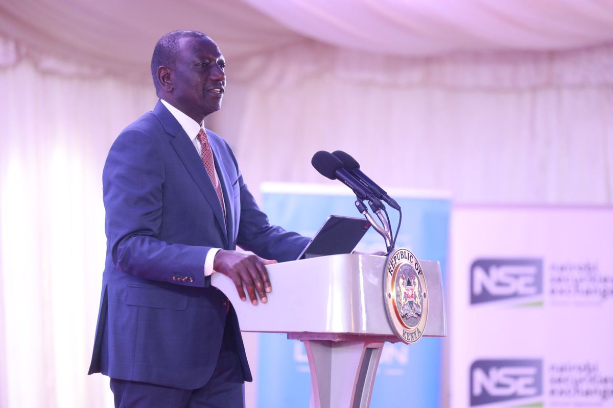 NSE_PLC's tweet photo. I am also glad to note that a flexible regulatory framework is now in place to support Small and Medium Enterprises (SMEs) raising funds through the capital markets and that the NSE through the Unquoted Securities Platform now has an SME capital raising platform - President of the Republic of Kenya His Excellency, Dr. @WilliamsRuto speaking at the Linzi Sukuk Bond Bell Ringing Ceremony

#LinziFincoNSEListing
#NSEMarketPlace

@CPFKenya
@CMAKenya 
@StateHouseKenya