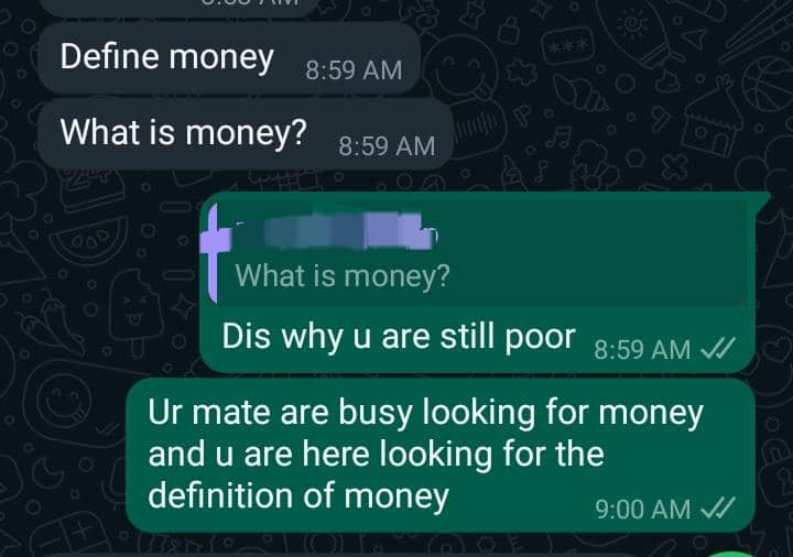 Best_so_far's tweet photo. How can u b broke nd still be looking for definition of money https://t.co/3gADDE5SbJ