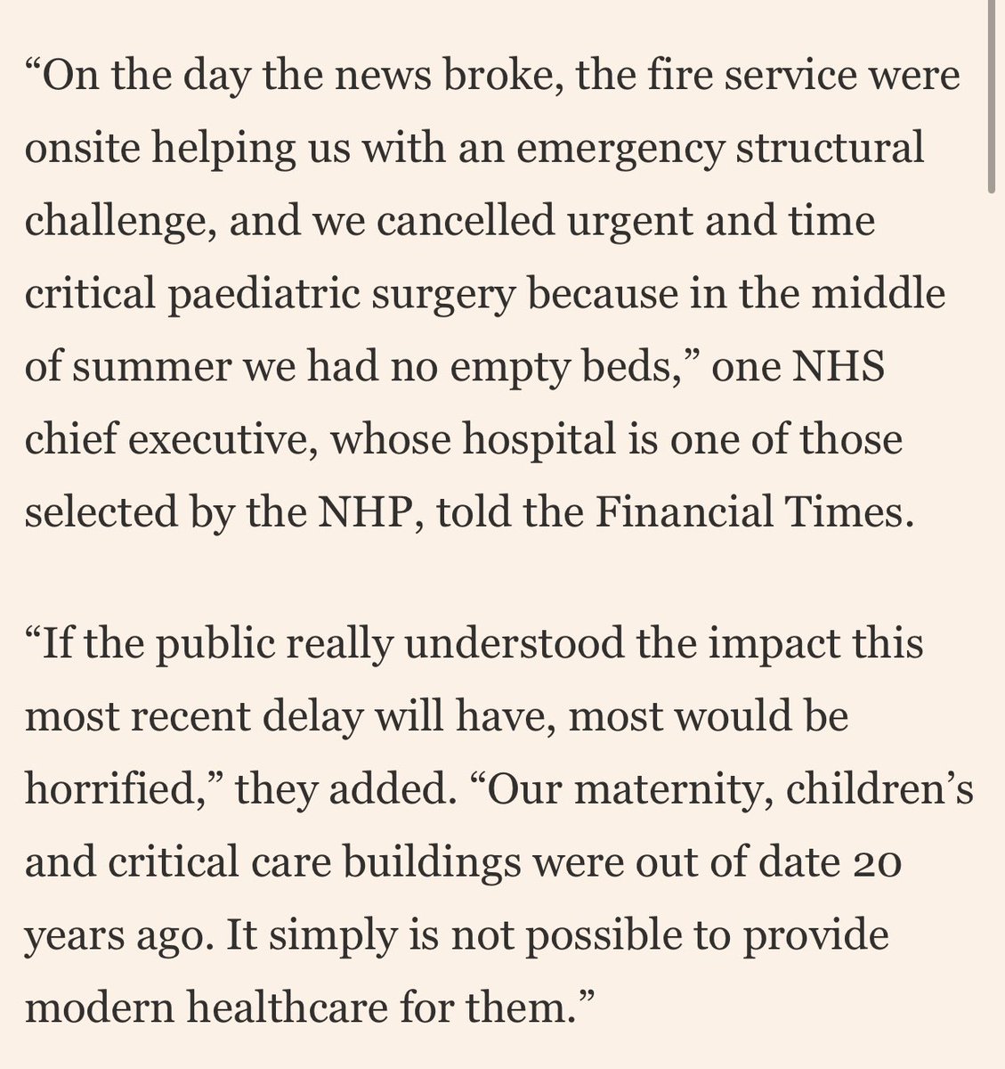 Laura Hughes (@laura_k_hughes) on Twitter photo Labour’s hospital building review risks patient safety, say NHS bosses on.ft.com/3YqbBNO With <a href="/JenWilliams_FT/">Jennifer Williams</a> Labour’s hospital building review risks patient safety, say NHS bosses on.ft.com/3YqbBNO With <a href="/JenWilliams_FT/">Jennifer Williams</a>