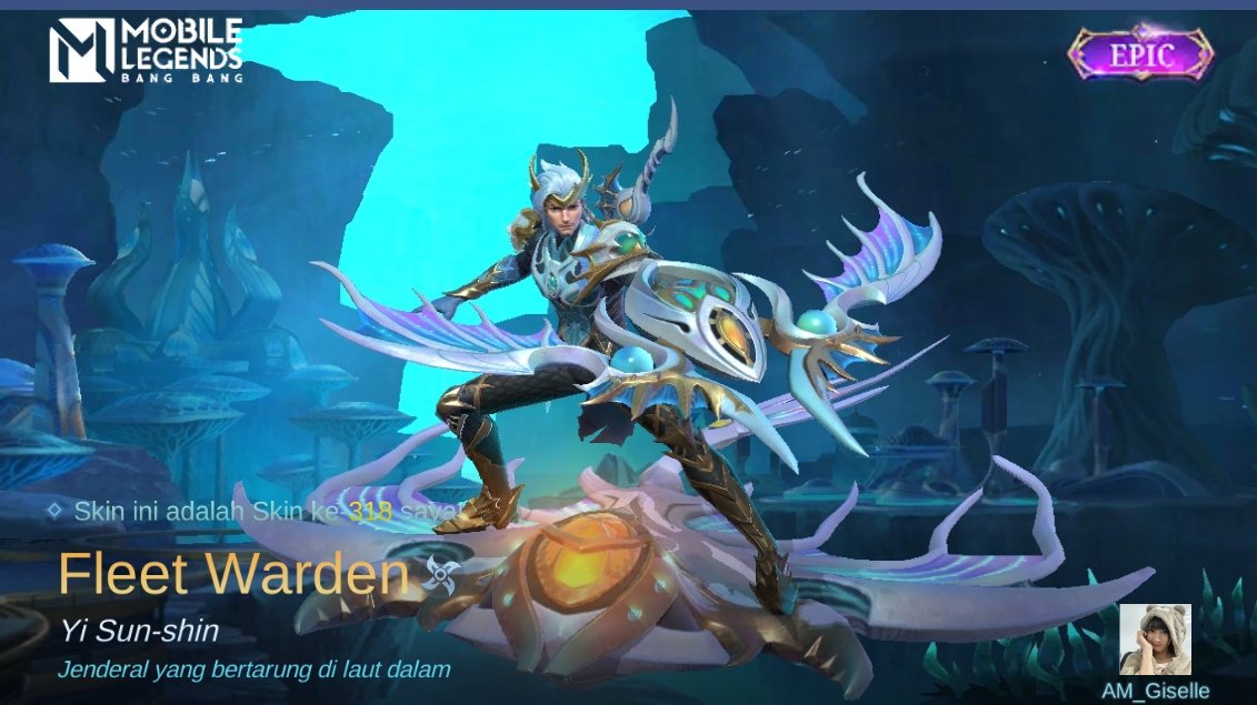 ReinkaJP's tweet photo. Saya baru saja mendapatkan Skin baru Fleet Warden di Mobile Legends: Bang Bang! Ayo kita berhadapan melawan Player MOBA terbaik dunia bersama-sama! 
https://t.co/NOQdmW9oYq https://t.co/0bLLg8UviA